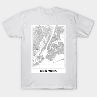 New York City Map T-Shirt